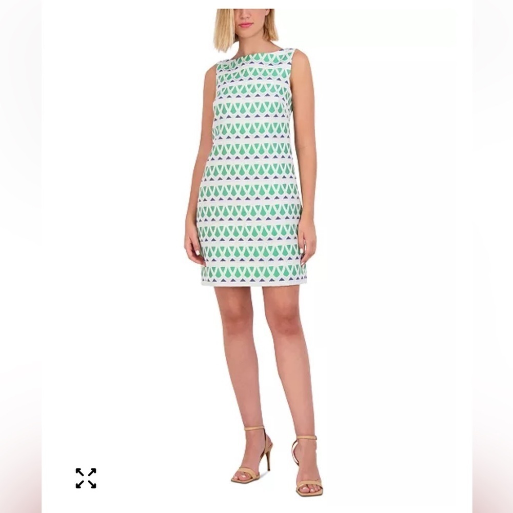 Vince Camuto  Printed Sleeveless Shift Dress NWT